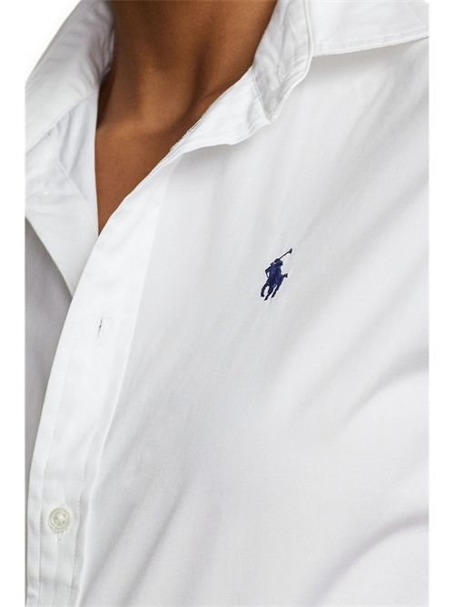 Camicia donna bianca in cotone stertch Ralph Lauren | 211891376BSR WHITE